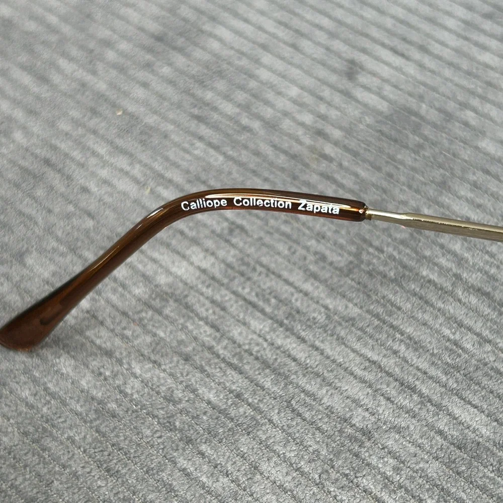 Calliope Collection Zapata Brown Fade Gold Y2k Eyeglass Frames 54-17-140